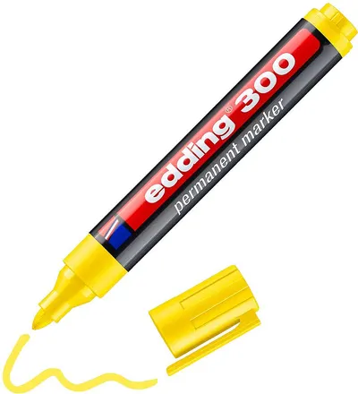 Marker permanent Edding 300 - galben