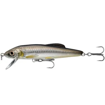 Vobler Live Target Minnow Finesse Jerkbait 6cm/3g Silver/black