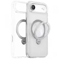 Husa MagSafe pentru Apple iPhone 17 Air, Torras, Ostand Spin, Transparenta