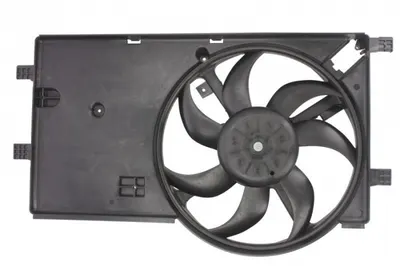 Ventilator radiator (cu carcasa) potrivit CITROEN NEMO, NEMO MINIVAN; FIAT FIORINO, FIORINO MINIVAN, QUBO; PEUGEOT BIPPER, BIPPER TEPEE 1.2D 1.3D 1.4D 11.07