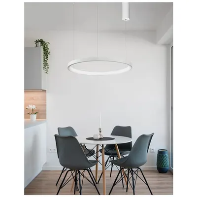 Lampa suspendata PERTINO Dimabil Nisipiu Alb Aluminiu & Acrylic LED 38 Wat 230 Volt 2280Lm 3000K IP20