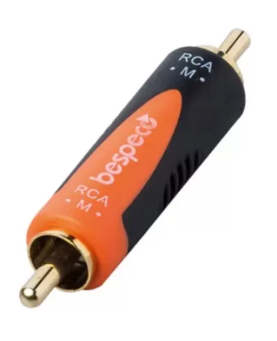 Adaptor Bespeco - SLAD325, RCA - RCA, negru/portocaliu