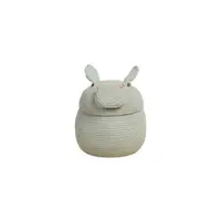 Coș de jucării pentru copii gri deschis din material textil ø 25x30 cm Henry the Hippo – Lorena Canals