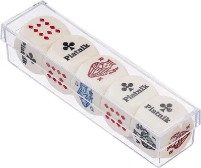 Set de zaruri de poker Piatnik - 22 mm (5 bucăți)