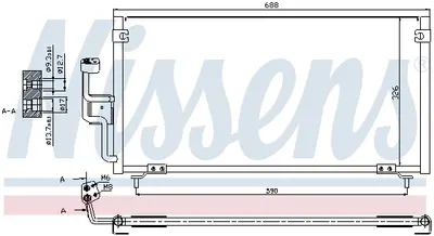 Radiator clima AC MITSUBISHI GALANT VI 2.0-2.5 intre 1996-2004