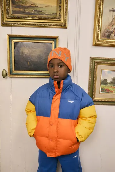 Tinycottons geacă copii COLOR BLOCK SHORT PADDED JACKET