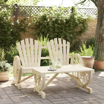 Gossi set mobilier de gradina, 2 piese, lemn masiv de brad