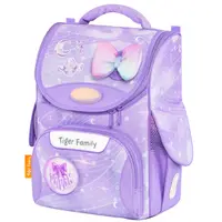 Ghiozdan Nature Quest Pro, 35x31x19cm, Purple Dreams, Go Green, Tiger Family