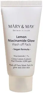 Mary&May Mască facială de curățare Lemon Niacinamide Glow, 30 g