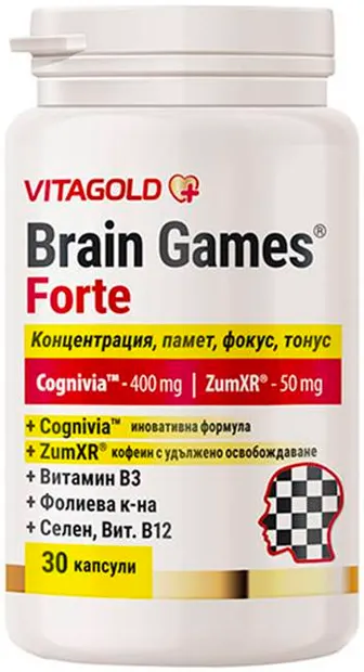 Brain Games Forte, 30 capsule, Vitagold