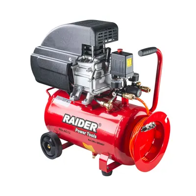 Compresor de ulei Raider - RD-AC12, 24 l, 1500W, 8 bar