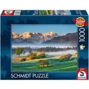 Puzzle 1000 piese, Peisajul pitoresc, Garmisch Partenkirchen, Schmidt