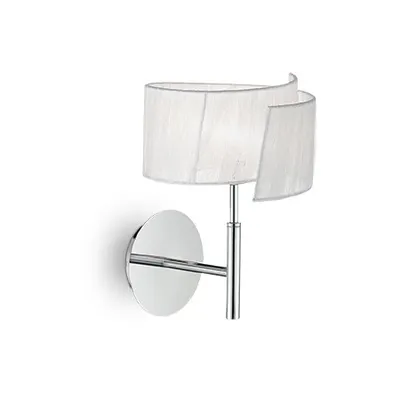 Aplica Nastrino, 1 bec, dulie G9, L:190 mm; H:270 mm; Alb