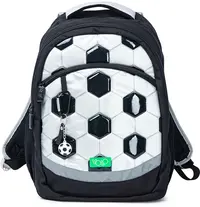 Ghiozdan școlar YOLO Silver Soccer - 2 în 1