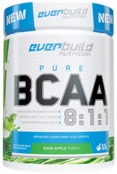 Pure BCAA 8:1:1, punch de mere, 300 g, Everbuild