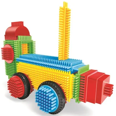 Set de construcție Miniland Pegy Bricks - All on board, 22 piese
