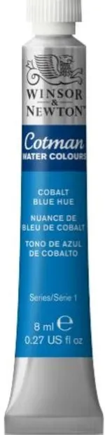 Vopsea de acuarelă Winsor & Newton Cotman - albastru cobalt, 8 ml