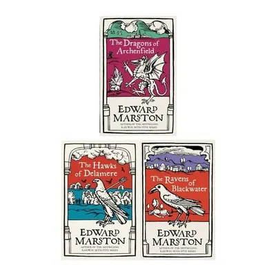 Edward Marston Domesday Series Collection 3 Books Set (The Hawks of Delamere, The Ravens of Blackwater, The Dragons of Archenfield)