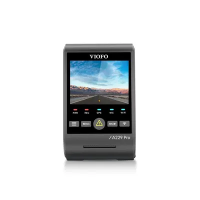 Camera auto cu WiFi dual band Viofo A229 PRO 1CH, 8 MP, 2.4-5 Ghz, GPS, control vocal, night vision, slot card