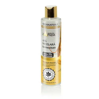 Apa micelara pentru luminozitate, Alba ca Zapada cu Ginseng si vitamine, 250 ml, Leonard Radutz Formula, VivaNatura