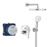 Sistem de dus Grohe Start 25288000, 1/2 inch, incastrat, 250 mm, 1 functie, Crom