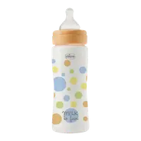 Biberon cu tetina din silicon si flux rapid Perfect Easy pentru baieti 4 luni+, 330ml, Chicco