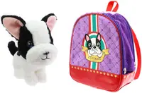 Jucarie pentru copii Funville CuteKins - Caine in rucsac Poochi Poo