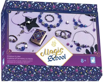 Set creativ Janod - Magic School, 8 bijuterii DIY