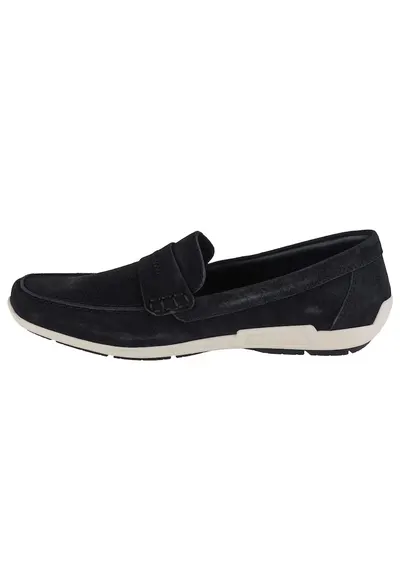 Mocasini barbati - Piele intoarsa 46184 - Bleumarin