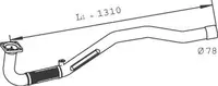 Racord evacuare (diametru:78mm, lungime:1310mm) potrivit IVECO EUROCARGO I-III F4AE0481A-F4AE3481B 09.00-09.15