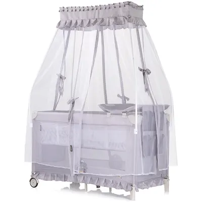 Patut pentru copii Chipolino Palace Hippo grey pliabil