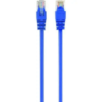 Cablu UTP SPACER SP-PT-CAT5-0.25M-BL, Cat5e, cupru-aluminiu, 0.25 m, albastru, AWG26