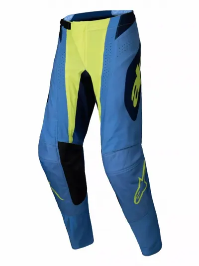 Pantaloni atv cross Alpinestars Techstar Melt, culoare albastru galben negru, marime 40