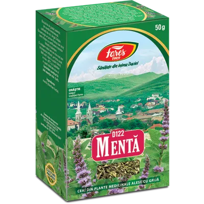 Menta, iarba, D122, ceai la punga, Fares | 50G
