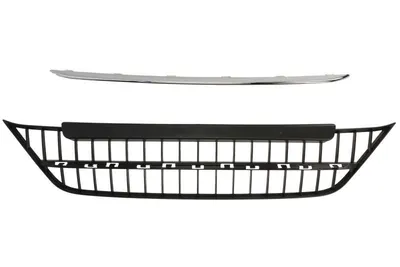 Grila bara fata cu linii cromate, plastic, argintiu potrivit FIAT LINEA dupa 2006 2013-2015