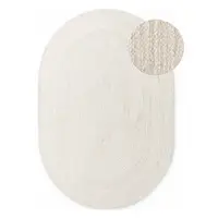 Covor crem reversibil/țesut manual din iută 160x230 cm Braided – Hanse Home