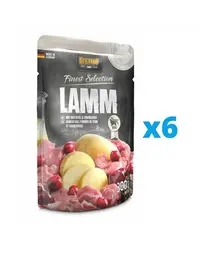 BELCANDO Finest Selection hrana umeda pentru caini, cu miel si cartofi cu merisoare 6x300 g