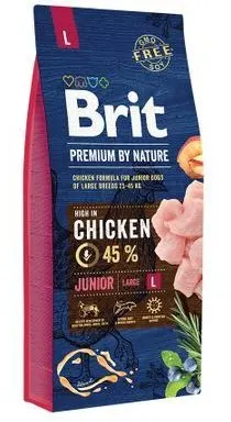 Brit Premium By Nature Junior L - 3-kg