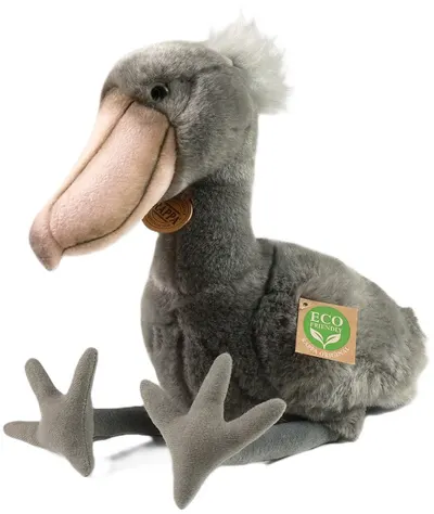 Jucărie de pluș Rappa Eco prietenii - Stârc cu cap de balenă, 33 cm