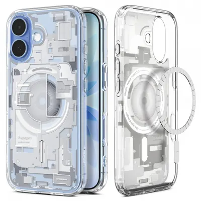 Husa MagSafe pentru Apple iPhone 17, Spigen, Ultra Hybrid Zero One, Alba ACS10385