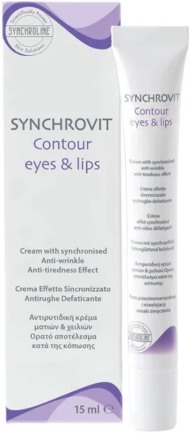 Synchroline Synchrovit Cremă antirid pentru conturul ochilor și buze, 15 ml