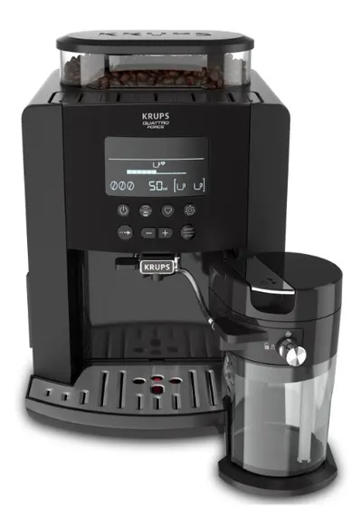 Aparat de cafea Krups - EA819N10 Arabica Latte, 15 bar, 1.7 l, negru