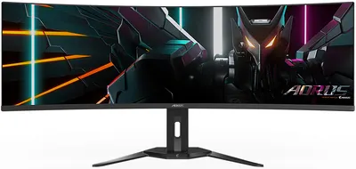 Gaming monitor Gigabyte - Aorus, CO49DQ, 49'', OLED, 0.03 ms, negru