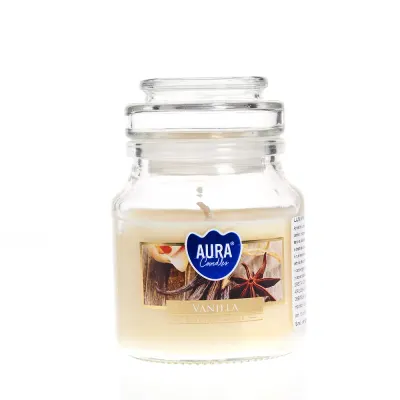Lumanare in pahar cu aroma de vanilie