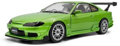 Model de colecție SOLIDO Modern: Automobile - Nissan Silvia S15 Spec-R Aero Solido Works, Verde, 1999