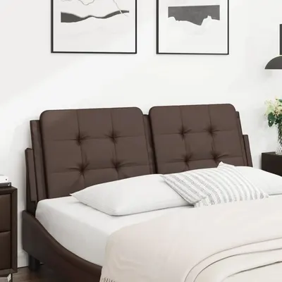 vidaXL Pernă pentru tăblie pat, Zadar, maro, 120 cm, piele artificială