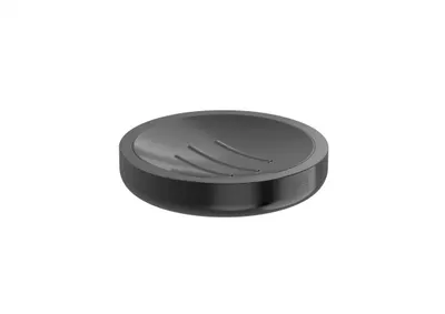 Savoniera Roca Tempo A817024NM0, pe blat, metal, mat, Negru titan