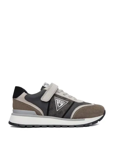 Pantofi sport copii - Gri - piele naturala - velcro