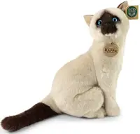 Jucărie de pluș Rappa Eco Friends - Pisica siameză, șezând, 30 cm