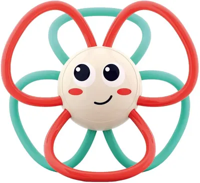 Hola Toys Zornăitoare și Jucărie de Dentiție pentru Bebeluși - Floare